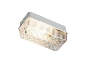 5055559113560 - Schott mit klarem prismatischem Diffusor und Aluminiumbasis 230 v IP65 100 w (bc) B22 - Knightsbridge