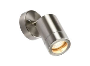 5055559113928 - Lightweight Edelstahl verstellbare Wandleuchte 230V IP65 GU10 35W - Knightsbridge