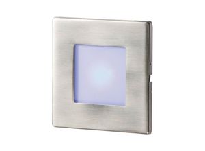 5055559181880 - Knightsbridge - Edelstahl Einbau led Wandleuchte Single Blue