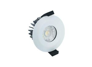 5055788223405 - Integral Led Lighting - Integral - led Low Profile IP65 Brandschutz-Downlight Einbaustrahler 6W 4000K 440lm Dimmbar Mattweiß IP65