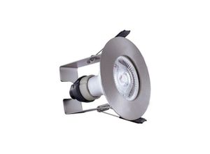 5055788228509 - Integral Led Lighting - Integral - led Fire Rated Static Downlight Einbaustrahler Runder Isolationsschutz   GU10-Halter Satin Nickel IP65