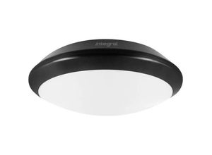 5055788229735 - Integral Led Lighting - Integral - led Flush Deckenleuchte Schott 24W 4000K 2500lm IK10 Matt Schwarz IP66