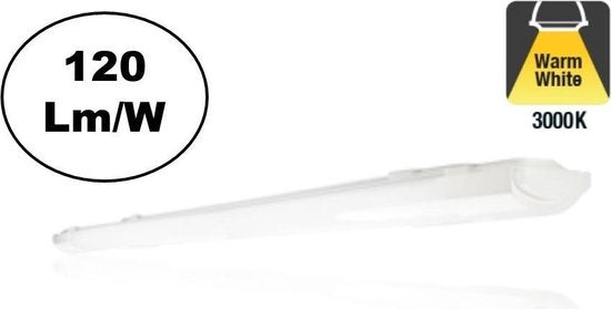 5055788242550 - LED-Leuchte 120cm 25w 3000 Lm (120lm w) 3000K Warmweiß IP20