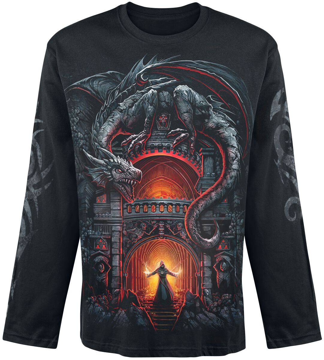 5055800653890 - Dragons Lair Langarmshirt schwarz in XXL