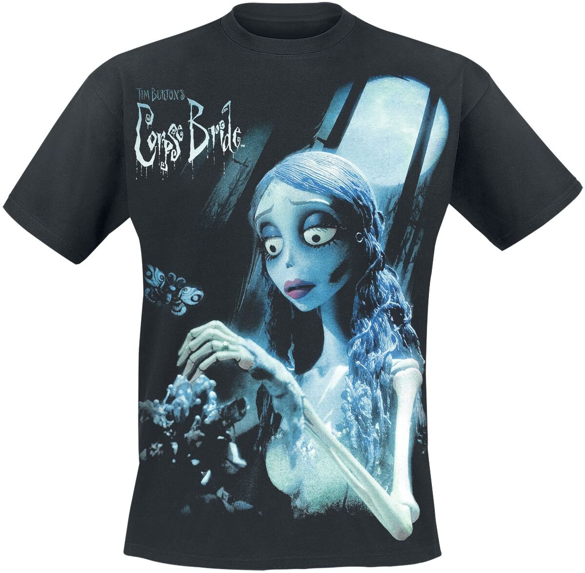 5055800666135 - Emily - Glow In The Dark T-Shirt schwarz in L