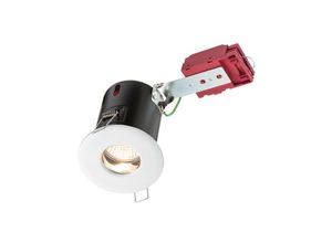 5055832915195 - Knightsbridge - Brandschutz-Dusch-Downlight Weiß 230 v IP65 GU10 ic