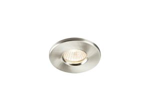 5055832930457 - Badezimmer Einbau Downlight - Gebürstetes Chrom IP65 GU10 - Knightsbridge