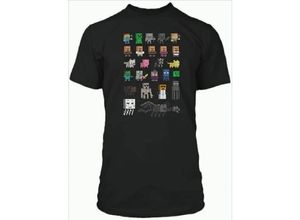 5055910316340 - Minecraft Charaktere Kinder T-Shirt 110 116 Schwarz