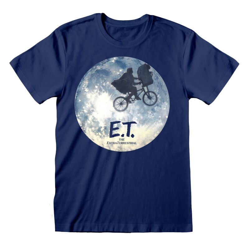 5055910341373 - Moon Silhouette T-Shirt blau in S