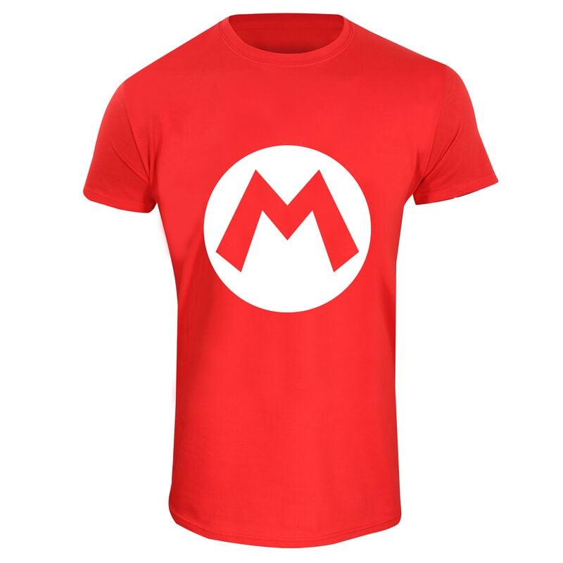 5055910367335 - Mario Badge T-Shirt rot in M