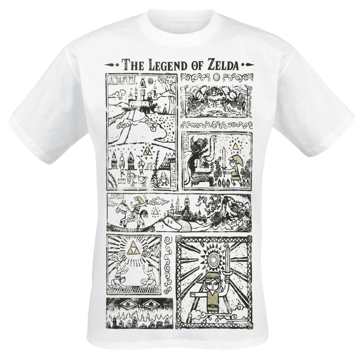 5055910381539 - Zeichnung T-Shirt weiß in L 5055910381539 - Zeichnung T-Shirt weiß in L