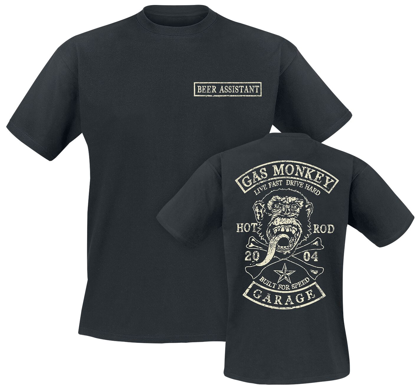 5055917645337 - Hot Rod - Beer Assistant T-Shirt schwarz in 3XL