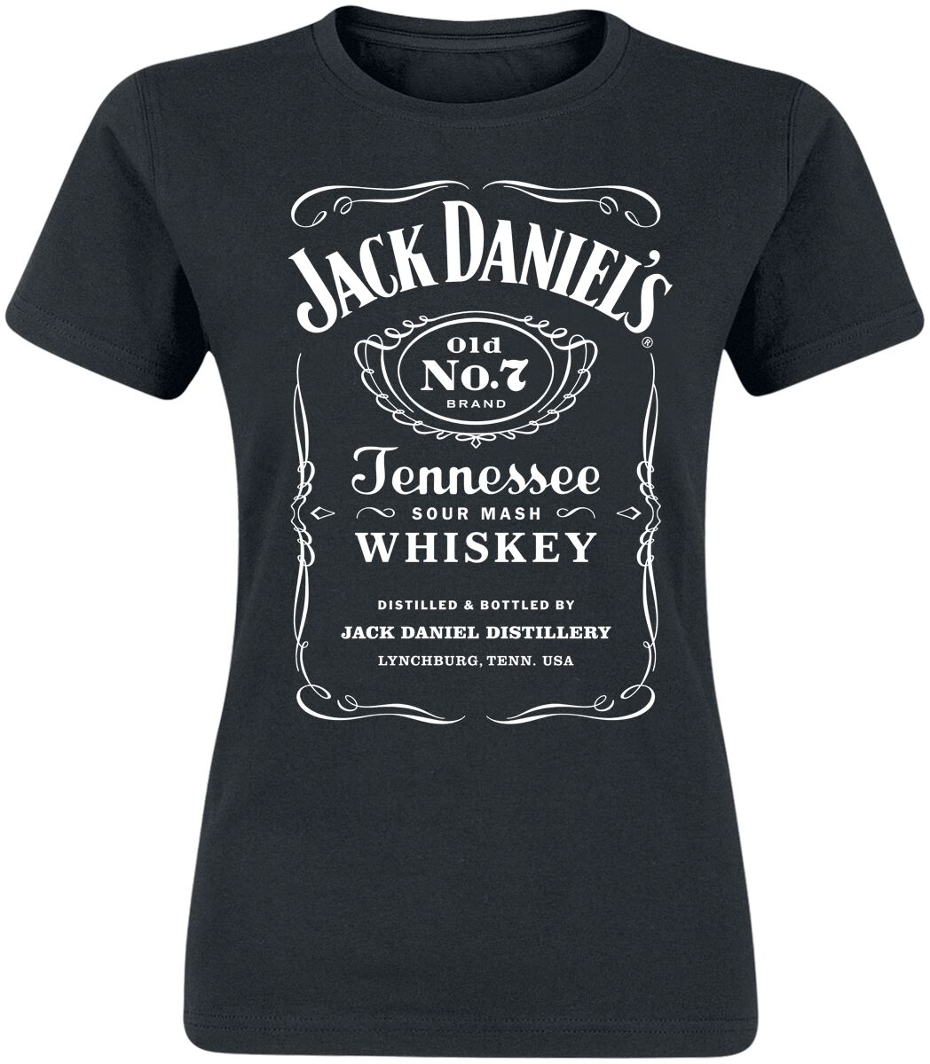 5055917645719 - Jack Daniels Label T-Shirt schwarz in S 5055917645719 - Jack Daniels Label T-Shirt schwarz in S