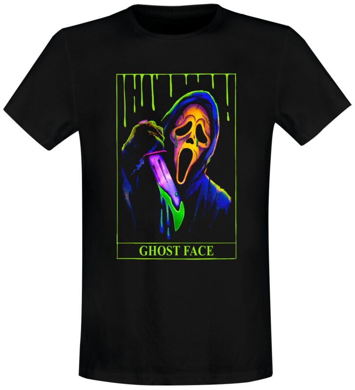 5055917651574 - Ghostface - Neon Drip T-Shirt schwarz in XXL