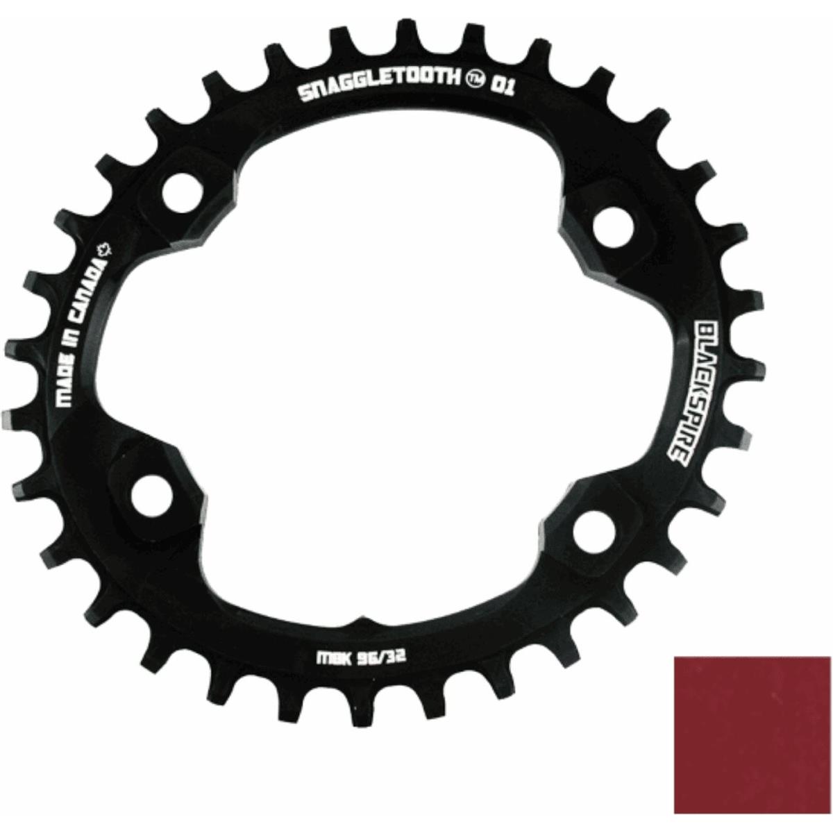 5055958003615 - Ovale Kettenblatt 32T Snaggletooth XT8000 Rot für MTB 11 12V Shimano kompatibel