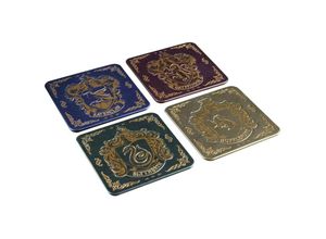 5055964716653 - Harry Potter Untersetzer Set Hogwarts Hauswappen 4-teilig Material100 % Kork papierbeschichtet in Geschenkbox