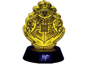 5055964732141 - Paladone - Harry Potter 3D Leuchte Icon Light Hogwarts Crest schwarz gelb bedruckt aus Kunststoff in Geschenkverpackung