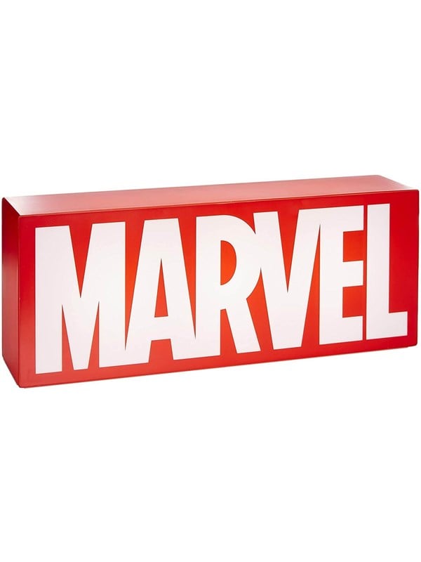 5055964756123 - Marvel Logo Lampe rot weiß 100 % Kunststoff in Geschenkkarton