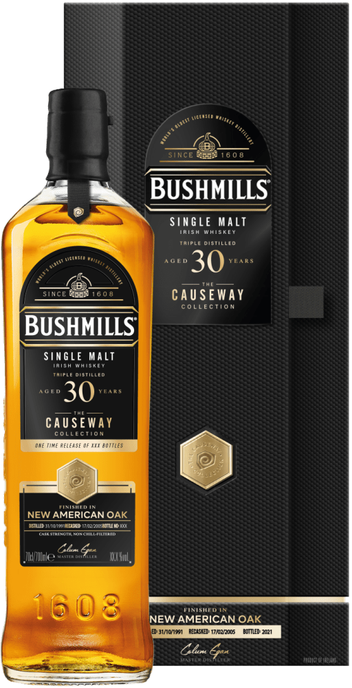 5055966830319 - Bushmills »Causeway Collection« New American Oak 30 Years Old Irish Single Malt Whiskey