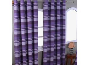 5055967413429 - Gardinen mit Ösen Morocco mauve im 2er Set 182 x 167 cm - Malve - Homescapes