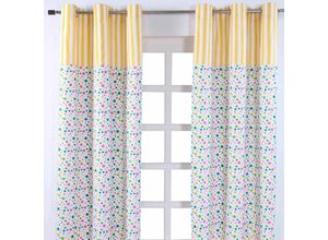 5055967415881 - Gardinen Polka Dots & Streifen bunt 2er Set 137 x 117 cm - Bunt - Homescapes 5055967415881 - Gardinen Polka Dots & Streifen bunt 2er Set 137 x 117 cm - Bunt - Homescapes