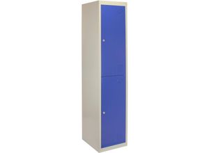 5055986111092 - MonsterShop - Schließfach Umkleideschrank Schließfachschrank Spind Garderobenschrank Stahlspind Stahlschrank Aufbewahrungsschrank Schrank Locker 45cm