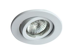 5056004200354 - Inspired Lighting - Inspired Deco - Hudson - GU10 Einstellbares Einbaudownlight Weiß (Lampe nicht im Lieferumfang enthalten)