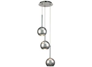 5056004201030 - Inspired Lighting - Inspired Deco - Regina - Deckencluster Anhänger 3 Licht Cluster G9 Chrom poliert verchromtes Glas