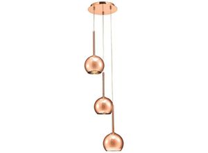 5056004201047 - Inspired Lighting - Inspired Deco - Regina - Deckencluster Anhänger 3 Licht Cluster G9 Bronze Bronze Glas