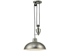 5056004201504 - Inspired Lighting - Inspired Deco - Wellington - Riemenscheibensystem Kuppel Deckenanhänger E27 Antik Nickel