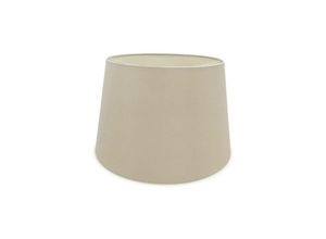 5056004203034 - Inspired Lighting - Inspired Deco - Sutton - Dual Mount Round Empire 320 400 x 260 mm Dual Faux Silk Fabric Shade Nude Beige Mondschein