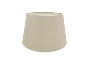 5056004203041 - Inspired Lighting - Inspired Deco - Sutton - Dual Mount Round Empire 350 450 x 280 mm Dual Faux Silk Fabric Shade Nude Beige Mondschein