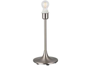 5056004203508 - Inspired Lighting - Inspired Deco - Crowne - Runde gebogene Tischleuchte ohne Schirm Inline-Schalter 1 Licht E27 Satin Nickel