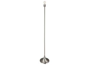 5056004203539 - Inspired Lighting - Inspired Deco - Crowne - Runde gebogene Stehleuchte ohne Schirm Inline-Schalter 1 Licht E27 Satin Nickel