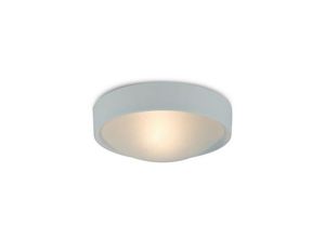 5056004203980 - Inspired Lighting - Inspired Deco - Rondo - IP44 1 Light E27 Flush Deckenleuchte weißer Rahmen mit Milchglas