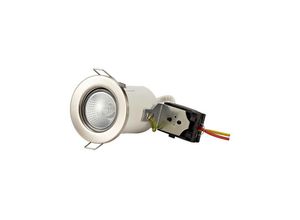 5056004204383 - Inspired Lighting - Inspired Deco - Agni - Fixed Fire Rated Einbaudownlight Satin Nickel GU10 IP20