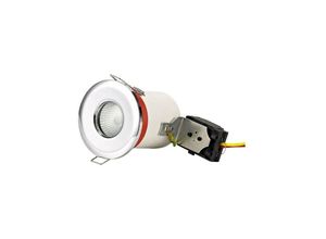 5056004204451 - Inspired Lighting - Inspired Deco - Agni - Fixed Fire Rated Einbaudownlight Chrom poliert GU10 IP65