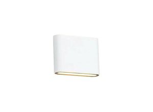 5056004204604 - Inspired Lighting - Inspired Deco - Contour - LED-Auf- und Abwärtsbeleuchtung Kleine Wandleuchte 2x3W 3000K 350lm Sandweiß IP54