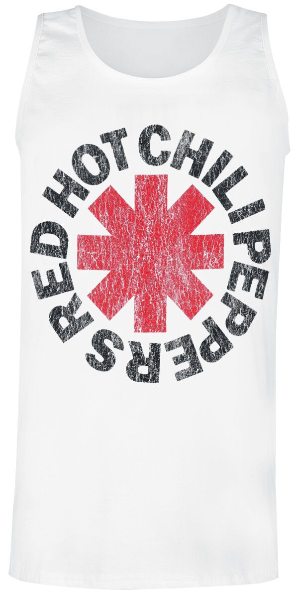 5056012093092 - Distressed Logo Tank-Top weiß in XL