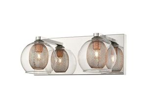 5056013614371 - 2 Licht Innenwandleuchte Mesh Chrom Kupfer G9 - Spring Lighting