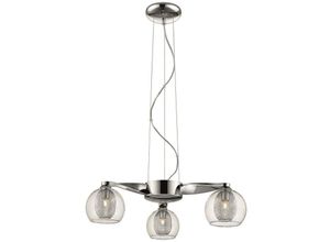 5056013614401 - Spring Lighting - 3 leichte mehrarmige Deckenanhänger Mesh Chrom klar G9