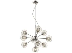 5056013614449 - Spring Lighting - 10 Licht Multi Arm Decke Anhänger Mesh Chrom klar G9