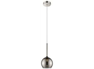 5056013615675 - 1 Light Dome Deckenanhänger Chrom mit Glasschirm G9 - Spring Lighting