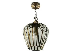 5056013661252 - Impex Lighting - Impex Porto 1 Licht Antik Messing Dome Pendelleuchte