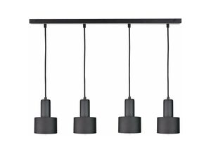 5056013663621 - Keter Lighting - 2062 Luce Bar Pendelleuchte Schwarz 100cm 4x E27