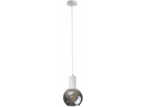 5056013664062 - 1234 Supra Dome Pendelleuchte Weiß 15cm 1x E27 - Keter Lighting