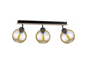 5056013664284 - Keter Lighting - 2043 Thea Deckenstrahler Bar Holz 60cm 3x E27