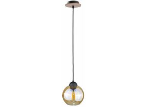 5056013664345 - Keter Lighting - 2018 Ambre Dome Pendelleuchte Holz 15cm 1x E27