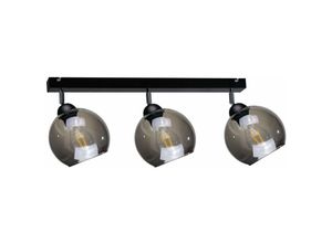 5056013664444 - Keter Lighting - 1220 Yuno Deckenstrahler Bar Schwarz 60cm 3x E27