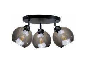 5056013664451 - Keter Lighting - 1221 Yuno Deckenstrahler Cluster Schwarz 30cm 3x E27